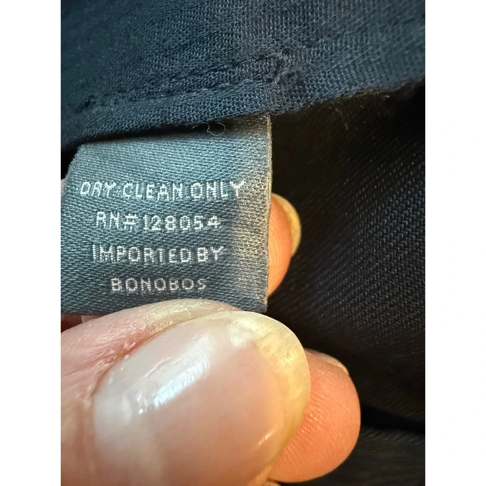 Bonobos Mens 31x31 Navy Blue 100% Wool Dress Pants Standard Fit 14597
